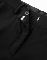 spodnie paperbag - Straight Fit - czarny