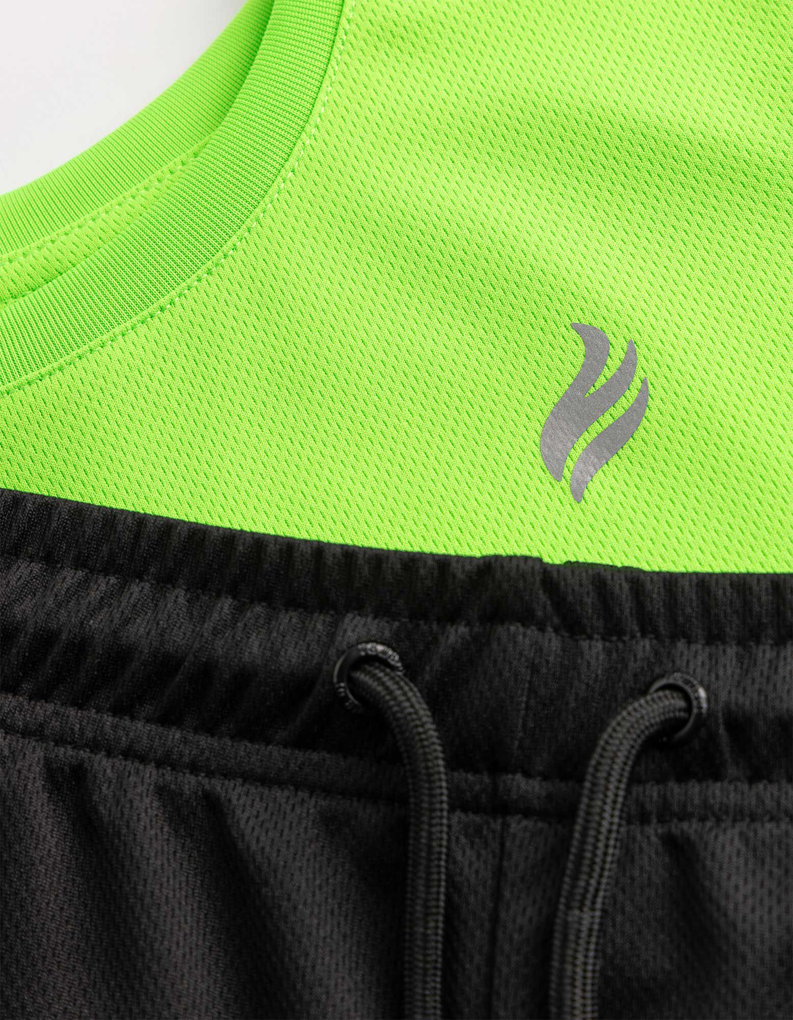 Souprava trička a kalhot - Předn&iacute; tisk - Světle zelen&aacute;