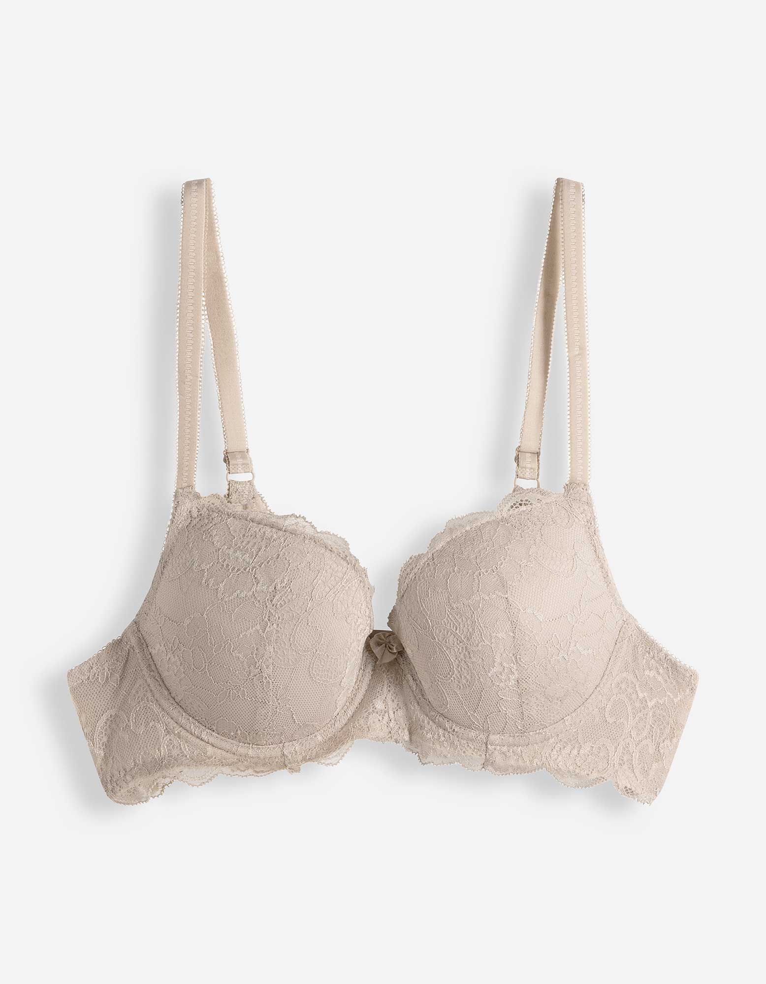 T-Shirt-BH - mit B&uuml;gel - beige