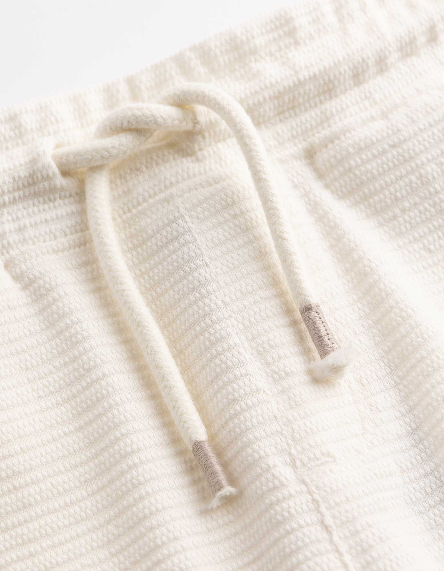 Shorts - Waffelstruktur - Off-White