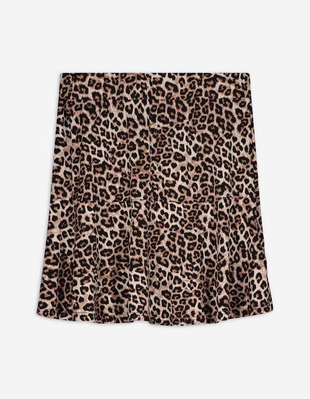 Minirok - Luipaardprint - beige