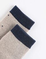 Zokni - Csúszásgátlós talp - világos barna