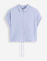 Hemd - Musselin - Hellblau