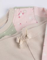 Pyjama Set aus Shirt und Hose - weiß