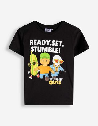 T-Shirt - Stumble Guys - Schwarz