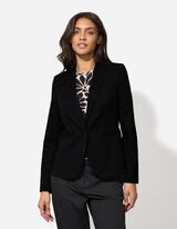 Blazer - einfarbig - schwarz