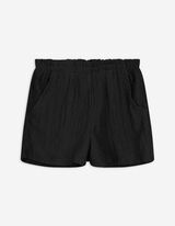 Shorts - Material-Mix - schwarz