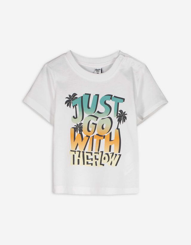 T-Shirt - Print - weiß