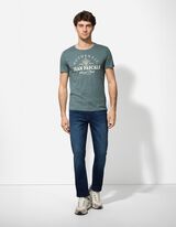 Majica kratek rokav - Napis - svetlo modra