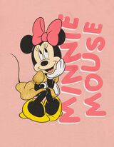 Tričko s dlh&yacute;mi ruk&aacute;vmi - Minnie Mouse - ruzova