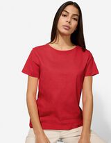 T-shirt - Ronde hals - rood