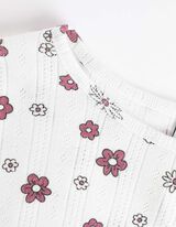 Mar&scaron;kinėliai ilgomis rankovėmis - Banguota apačia - baltas