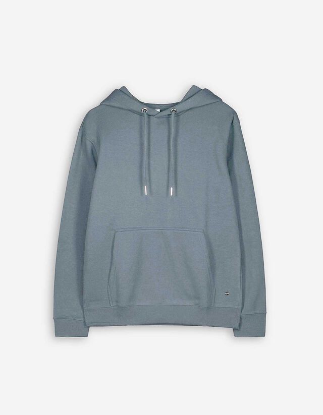 Hoodie - Kangurutasche - türkis