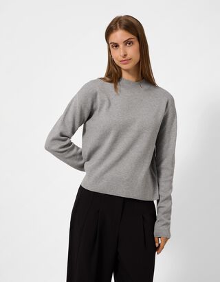 Pullover - Rollkragen - Grau