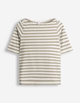 T-shirt - Strepen - groen