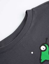 Marškinėliai ilgomis rankovėmis - tamsiai pilkas