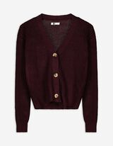 Cardigan - dunkellila