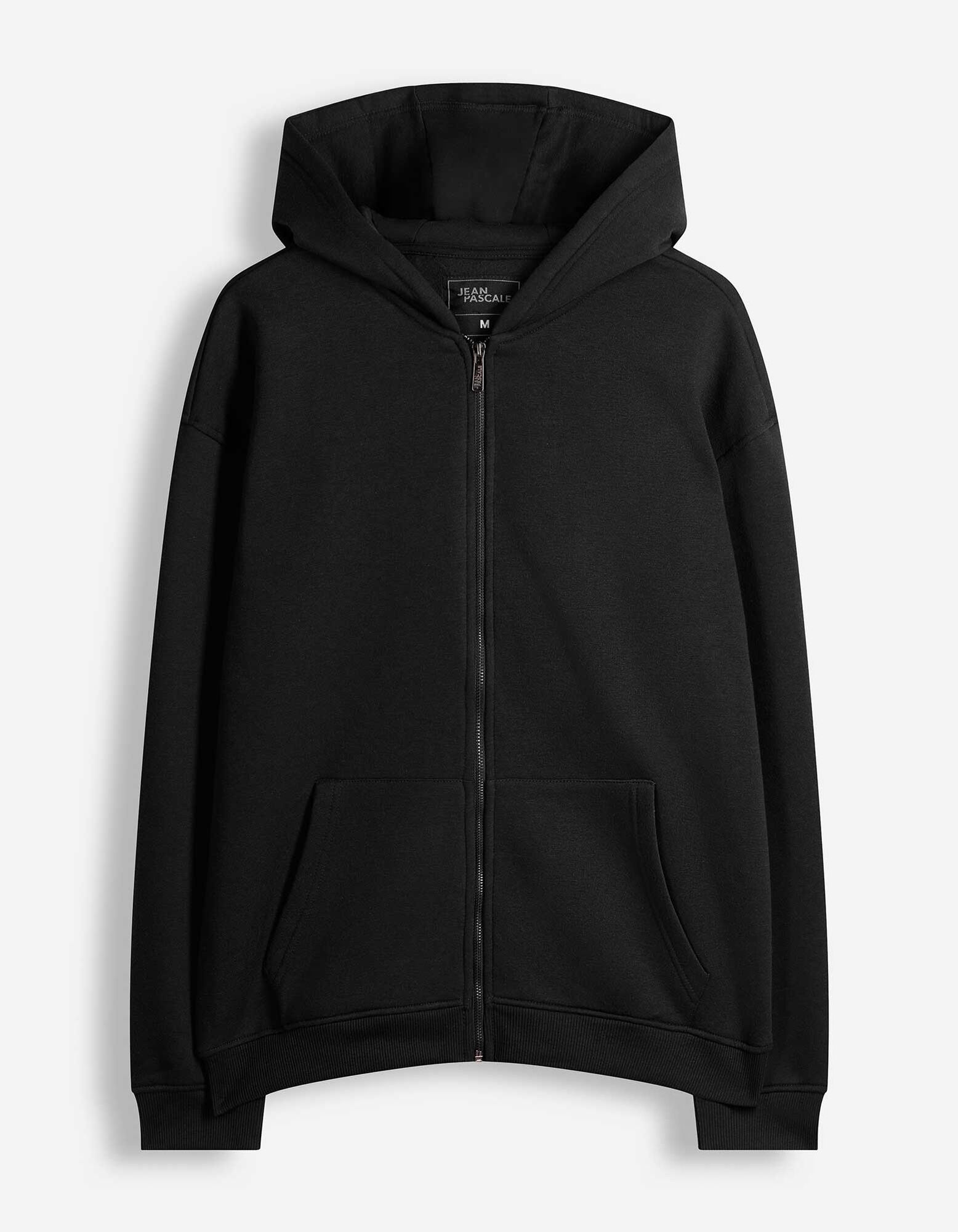 Sweatjacke - Oversized Fit - Schwarz