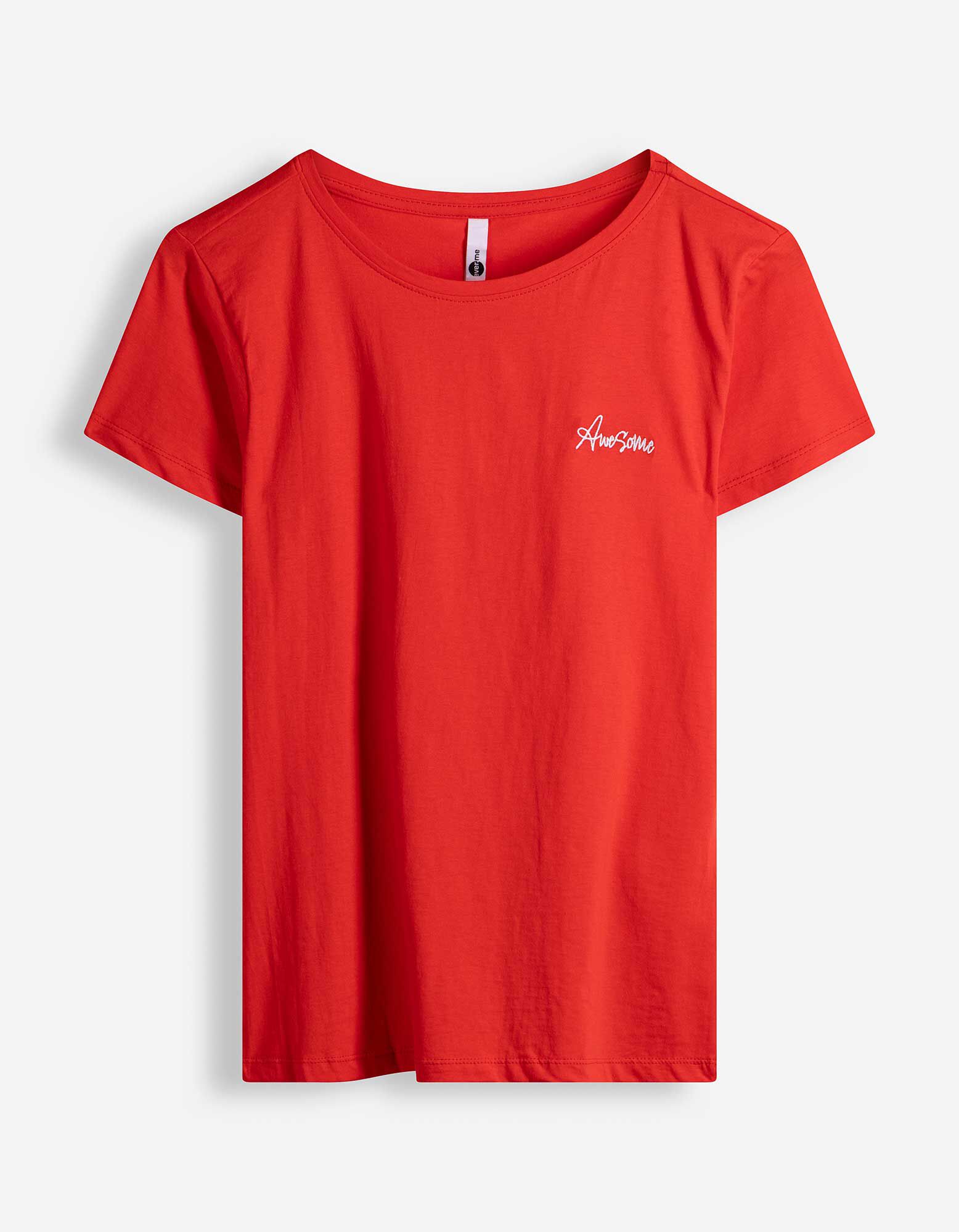 T-shirt - Borduursels - rood