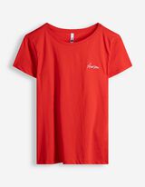 T-shirt - Borduursels - rood