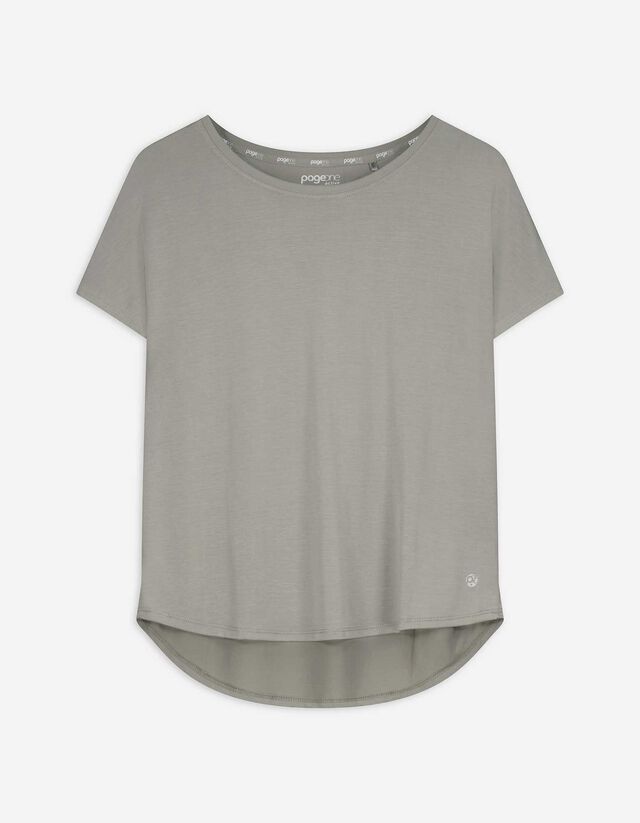 T-Shirt - einfarbig - dunkelgrün