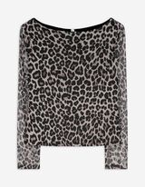 Langarmshirt - Mesh - beige