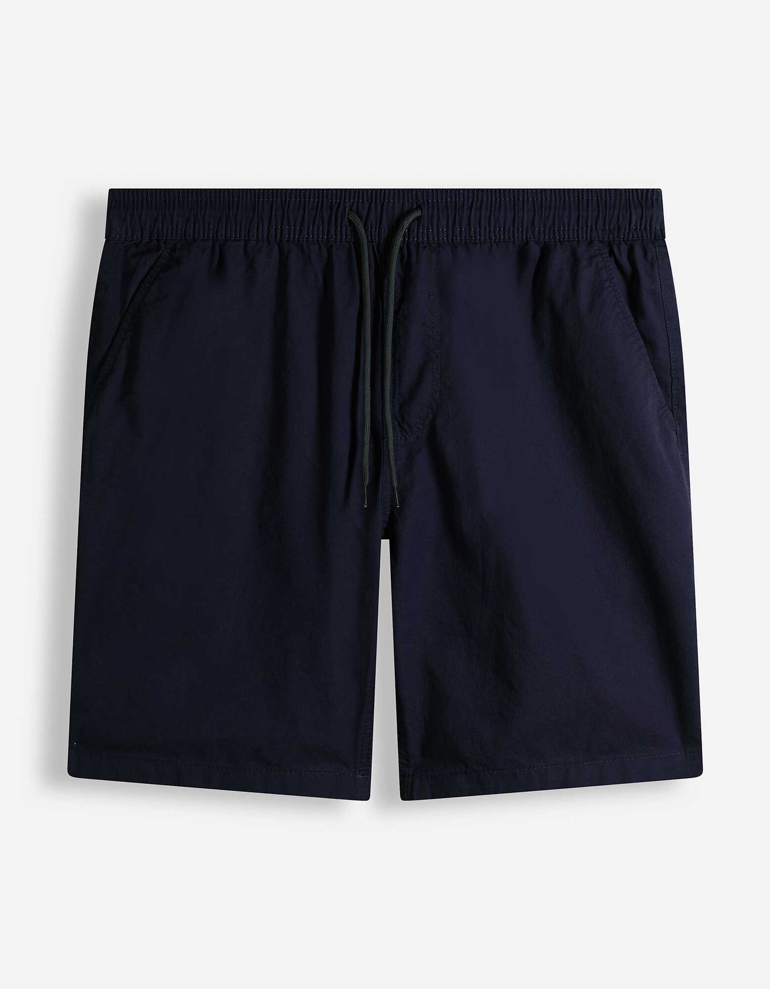 Short - Unicolore - bleu fonc&eacute;