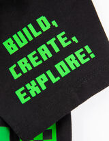 Majica kratkih rukava - Minecraft - crno