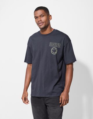 T-Shirt - Nirvana - dunkelgrau