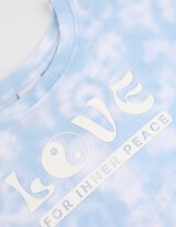 Cropped shirt - Tekstprint - wit