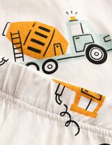 Pyjama set van shirt en shorts - Motief all-over - wit