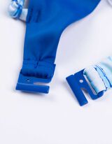 Set od gornjeg dela bikinija i bikini gaćica - &Scaron;areni print - plava