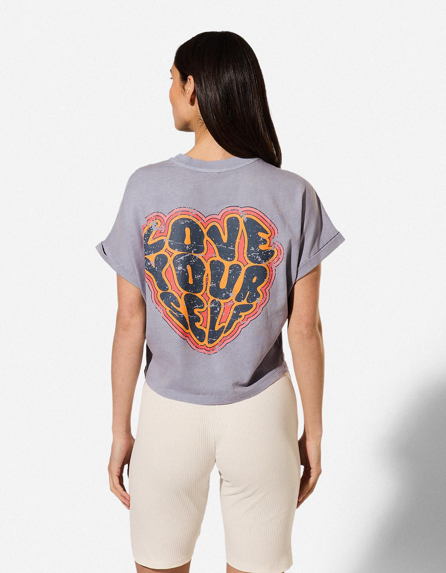 T-Shirt - Print - blau