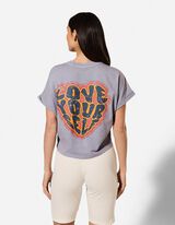 T-Shirt - Print - blau