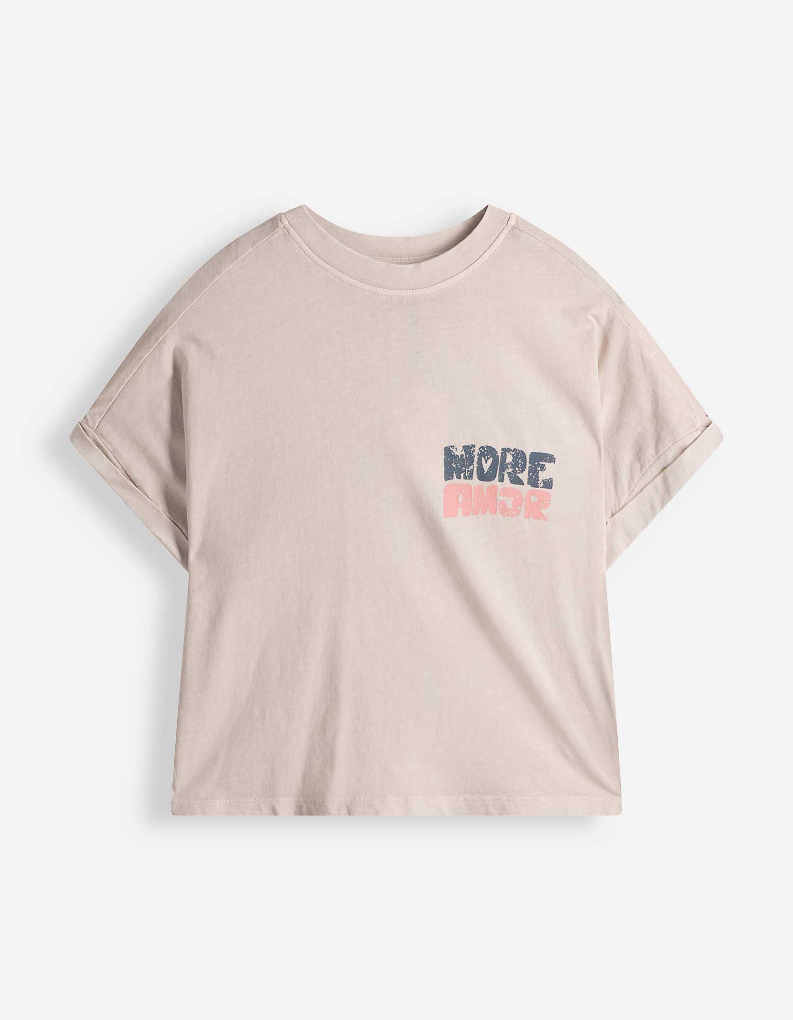 T-Shirt - Print - beige