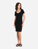 Dolga majica - Poudari postavo - crna