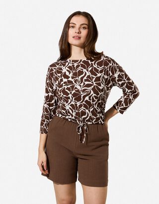 Bermuda  - Linnenlook - bruin