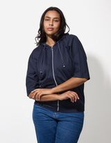 Kardiganas - Trijų ketvirčių rankovės - tamsiai melynas