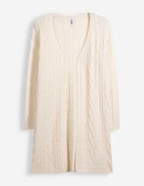 Longcardigan - Zopfstrick - Off-White