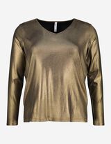 Damen Langarmshirt - Glitzerstoff