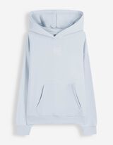 Hoodie - Print - Hellblau