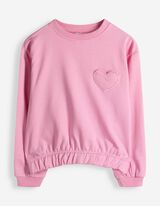 Sweatshirt - Brusttasche - pink