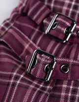 Nabrano krilo - Kovinski detajli - temno vijolicna