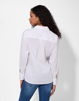 Overhemdblouse - Zachte touch - wit