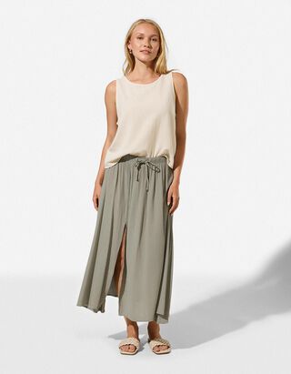 Rok - Effen - Kaki