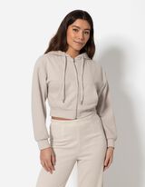 Dukserica sa kapuljačom - skraćen - bez