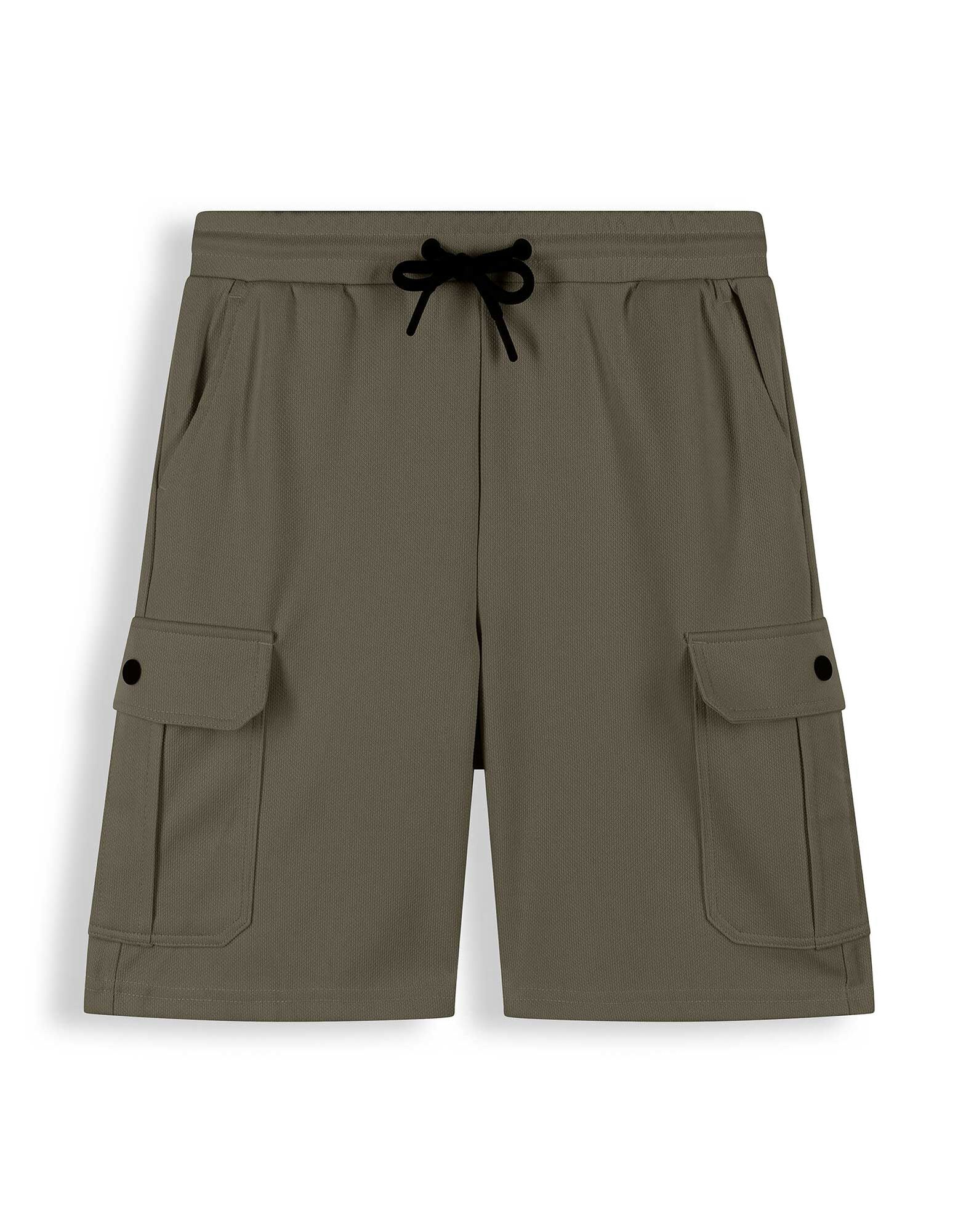 Cargo &scaron;ortky - Piqu&eacute; - tmave zelena