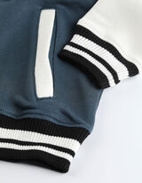 Vysokoškolská bunda - Zadná potlač - tmavomodra