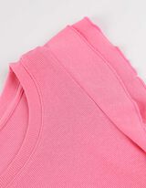 koszulka - rękawy z falbankami - rozowy