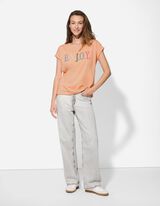 T-shirt - Borduursel - oranje